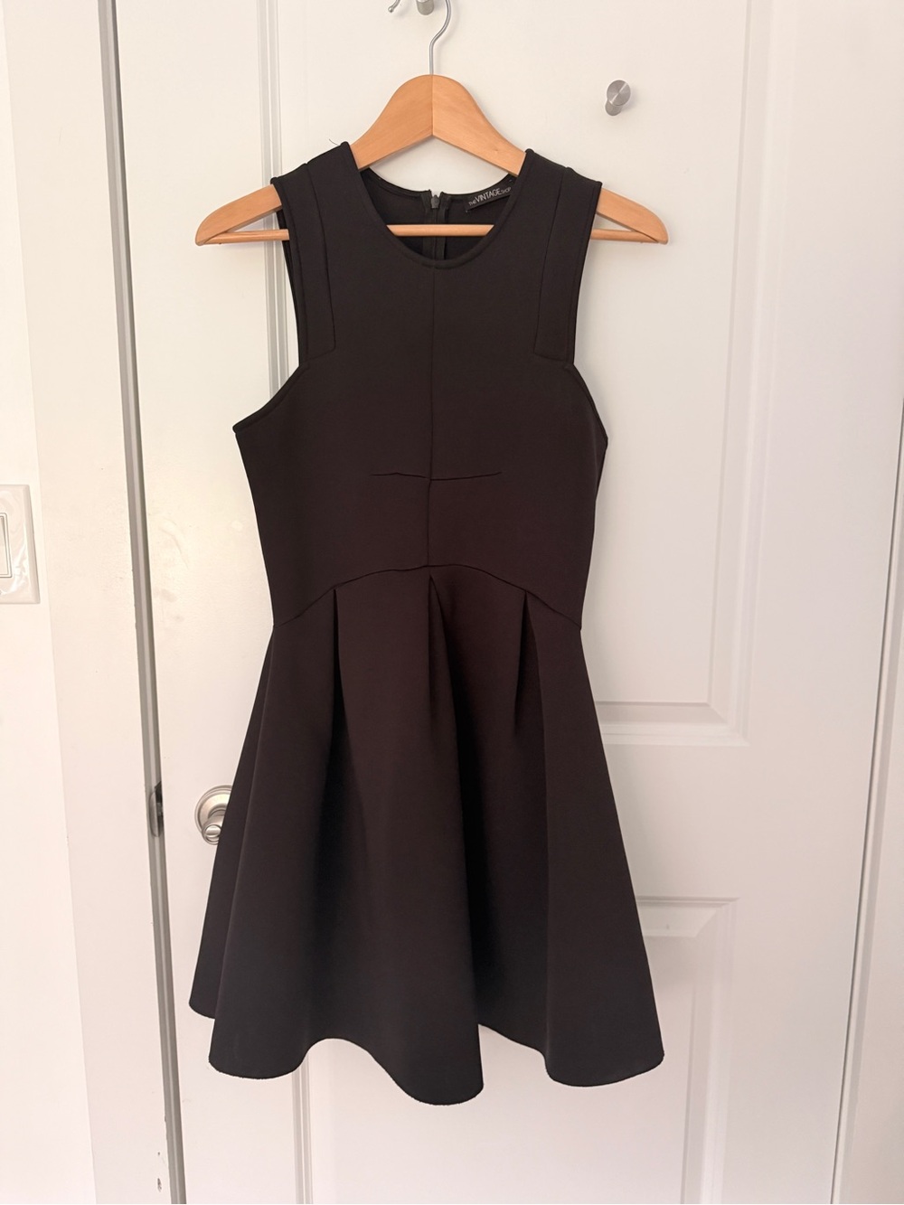 Classic Black Fit & Flare Dress - Neoprene